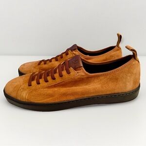 Martin Dingman Signature Shoes Mens Size 13 M Sheepskin Tobacco Suede Sneakers